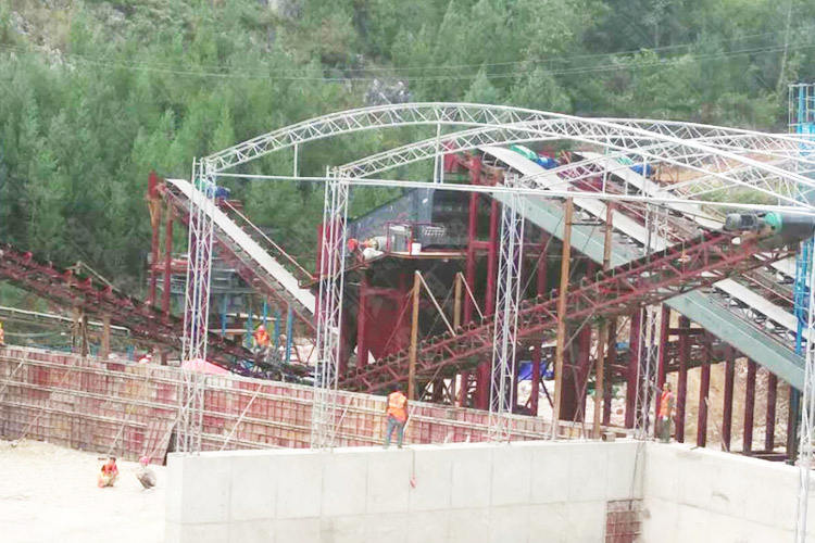 贵州时产500-600吨石灰石破碎制砂生产线